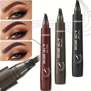 Waterproof and sweat-proof micro-edge eyebrow pencil, long-lasting, natural effect, ultra-fine tip, 4-inch eyebrow design, smooth and durable, non-fading, eyebrow pencil, durable eyebrow product, Eyebrow Makeup Products