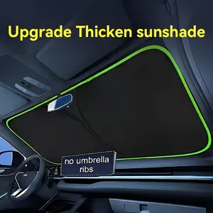 2026 new portable heat-insulating sun visor, upgraded and thickened Front Window Sun Shade For Car, effectively blocking sunlight, easy to install, practical for summer car interior, suitable for travel and camping, suitable for cars, SUVs and trucks