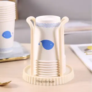 Practical Paper Cup Holder for Home and Coffee Shop, Multi-Functional Dispenser for Disposable Cups, Ideal for Storing Milk Tea and Coffee