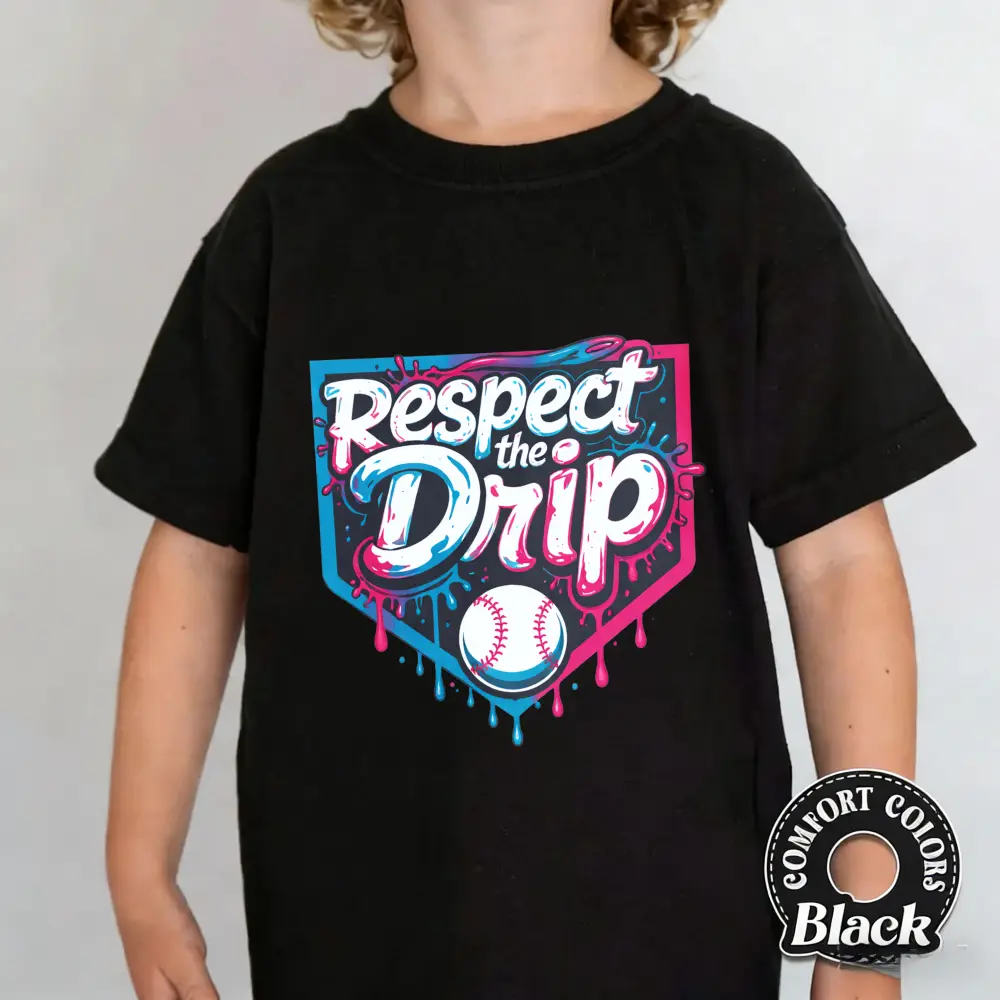 Men's Graphic Tee with Baseball Ice Cream Drip Print, Casual Loose Fit Cotton Blend T-Shirt, Short Sleeve Round Neck, Funny Graphic Tees, Drip Effect Men's Short-Sleeve T-Shirts, Ice Cream And Baseball Design Men's Short-Sleeve T-Shirts