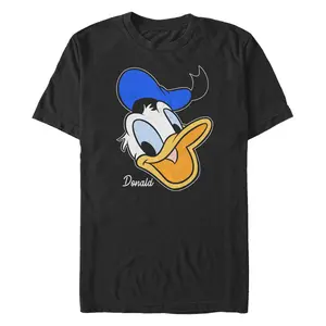 Men's Mickey & Friends Donald Duck Big Face T-Shirt