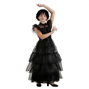 Girl's Wednesday Addams Rave'N Dance Costume Dress