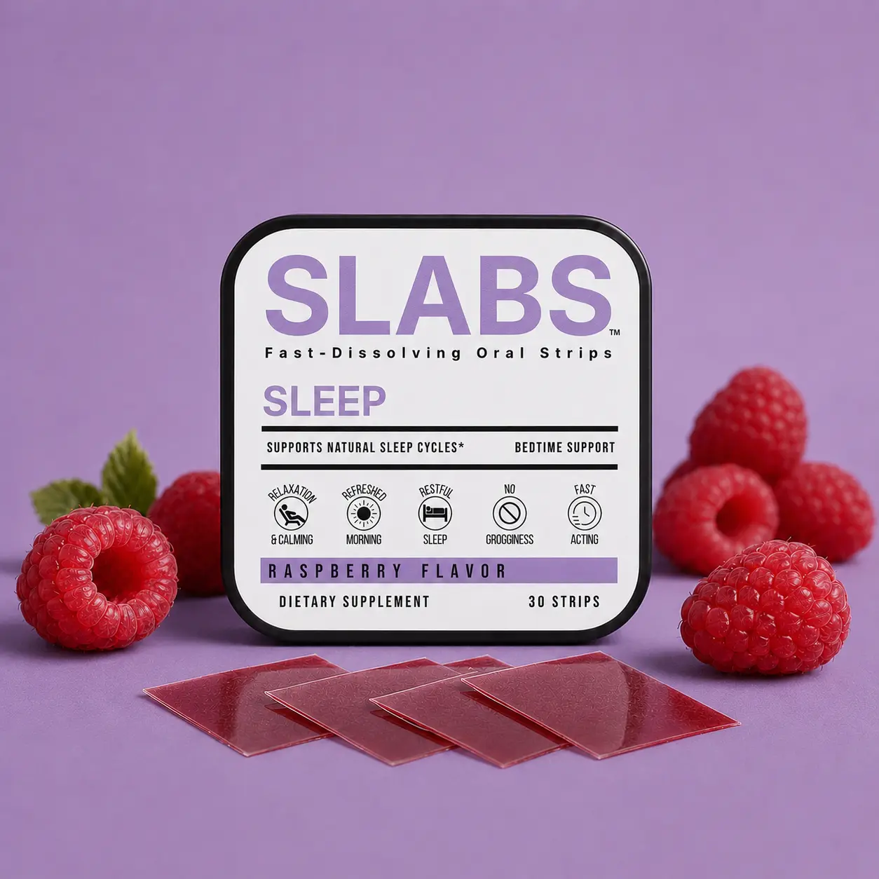 SLABS Sleep Oral Strips – Fast Dissolving Sleep Support