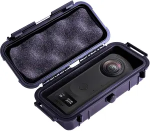 CASEMATIX 7 inch Waterproof 360 Action Camera Case Compatible with Ricoh Theta Z1 360 Degree Camera - Crushproof Hard Shell Defense & Dense Foam Interior Protection