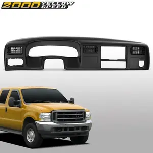 Fit For 99-04 Ford F250 F350 Superduty Dash Instrument Cluster Bezel Panel Black