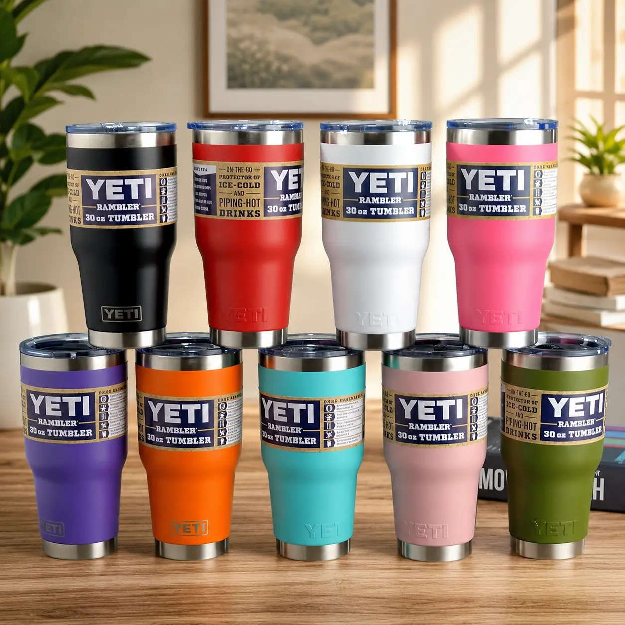 YETI Rambler 30 oz Tumbler with MagSlider Lid, Vacuum Insulated Stainless Steel Travel Cup, Hot & Cold Drink Tumbler, Cupholder Friendly Reusable Drinkware