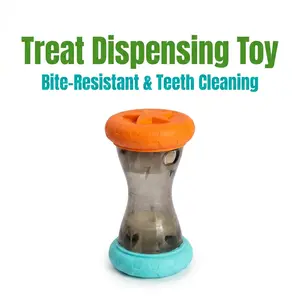 Pet Treat Dispenser Toy, Silent Ball for Dogs, Interactive Pet Toy, Dumbbell Treat Toy, Fun Dog Toy, Engaging Puppy Plaything