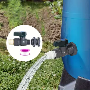 Rain Barrel Spigot Kit - 2-Pack Spigot and Bulkhead Fitting Adapter Set for Water Tanks, Aquariums, and Garden Tools