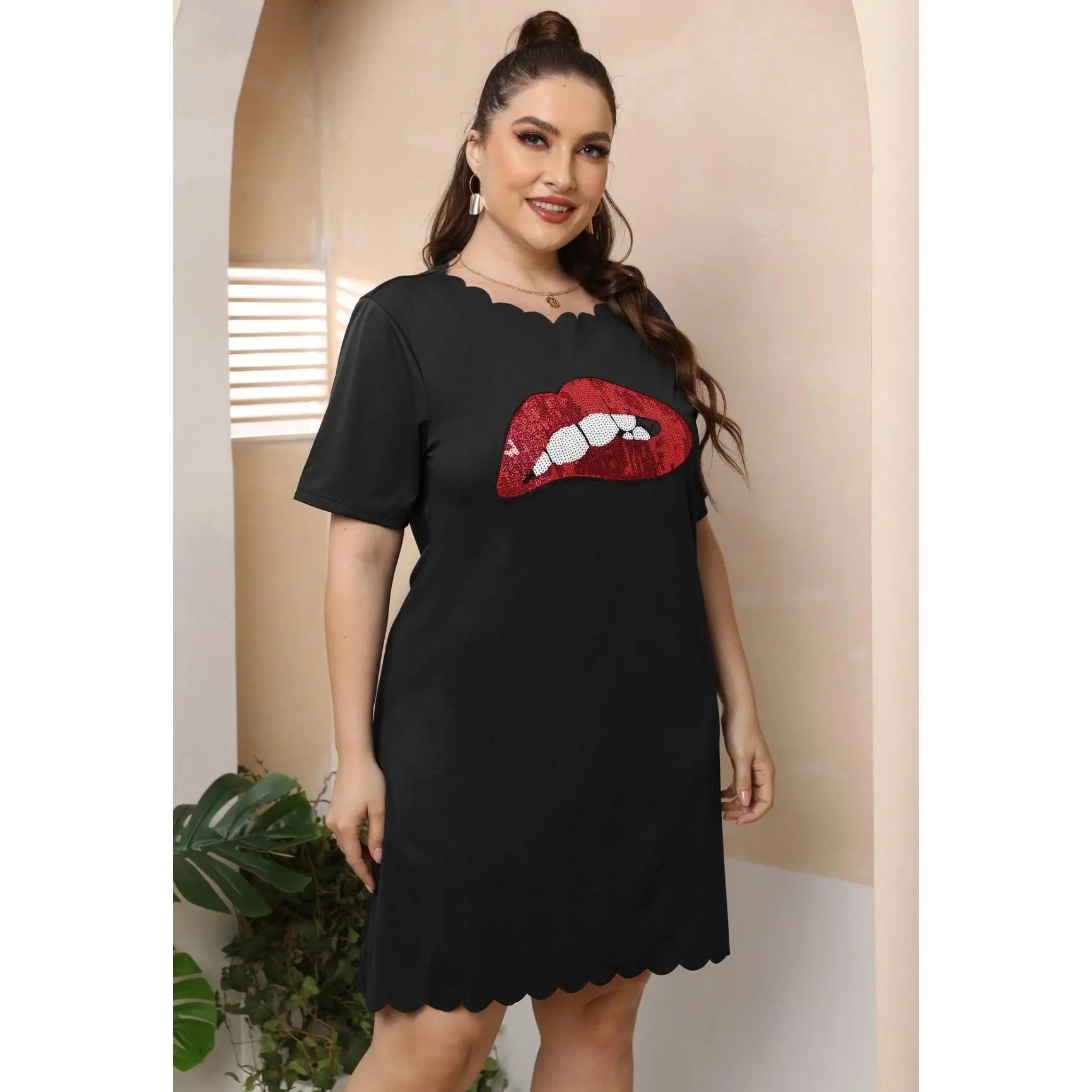 Sequin Lips Dress