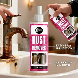 Premium Rust Removal Polish Spray, Removes Metal Surface Rust, Restores Kitchenware Shine, Fast Acting Powerful Cleaning Agent