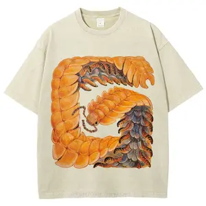 Abstract Insects Unisex Vintage Washed Tee, PREMIUM QUALITY, Soft Cotton, Full Colors, Full Sizes, Unisex- All Seasons Wear