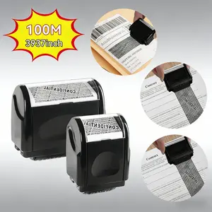 2026 Petit Bits Privacy Protection Security Roller Stamp - Address & Billing Info Blocker, 100m Long-Lasting Roll, Home & Office Mailing Essentials, Perfect Christmas New Year Gift