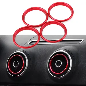 Car Air Center Console Outlet Trim Inner Ring Cover For Audi A3 8V S3 2014-2019 Sportback Sedan Car Interior Covers Interior Accessories Car Styling