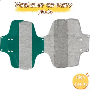 Reusable Washable Leakproof Sanitary Pads, Graphite Material, High Absorbency, Soft Breathable, Multi-Color Options, Women and Seniors
