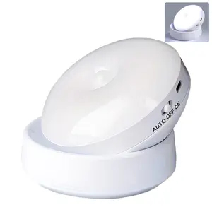 [2025]Motion Sensor Light, 360 Degree Rotation,Magnetic Base, USB Rechargeable and Battery Powered LEDNight Light, Wall Lamp for Bedroom, Cabinet, Kitchen,Hallway, Smart Motion Detection, Smart Light tea light lightsbedroom flashlight