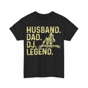 Mix DJ Art For Husband Dad EDM Electronic Techno Disc Jockey Unisex T-Shirt Shortsleeve Casual