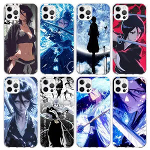 Bleach Kuchiki Rukia Phone Case For Apple iPhone 11 12 13 Mini 14 15 16 Pro Max X XR XS 7 8 Plus SE Pattern Soft TPU Back Cover