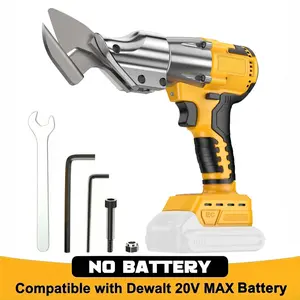 Cordless Metal Shears Compatible with DeWalt 20V MAX Battery – 18-Gauge Steel Cutting Capacity, 360° Pivoting Head, Sheet Metal Cutter for Steel, Iron, Aluminum, Leather & Cardboard (Tool Only)