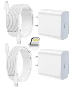iPhone Charger Fast Charging 2 Pack Type C Wall Charger Block with 2 Pack [6FT&10FT] Long USB C to Lightning Cable for iPhone 14/13/12/12 Pro Max/11/Xs Max/XR/X,AirPods Pro