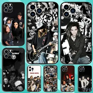 Tom Bill Kaulitz Tokio Hotel Phone Case For iPhone 17 Pro Max Air,16,15,14,13,12,11,Plus,Pro Max,XS,X,XR,SE,Mini,8,7 & Samsung Galaxy S25 Ultra S24 S23 S22 S21 Plus Soft Silicone Black Cover