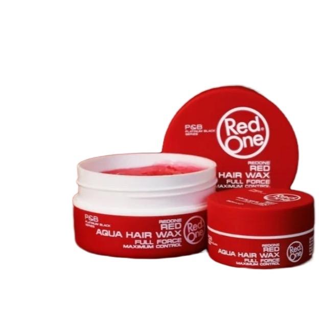 RedOne Aqua Hair Wax - Red Container - Haircare Product for Styling and Care - Gel Gentle Vitamins