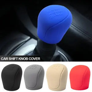 1Pc Premium Silicone Shift Lever Cover, Non-Slip Manual Transmission Protector, Universal Interior Accessories