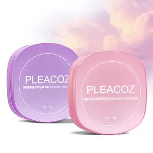 Pleacoz Solid Perfume for Women - Travel Size, Alcohol-Free, Natural Ingredients, Non-Greasy, Built-in Mirror, Best Gift for Her