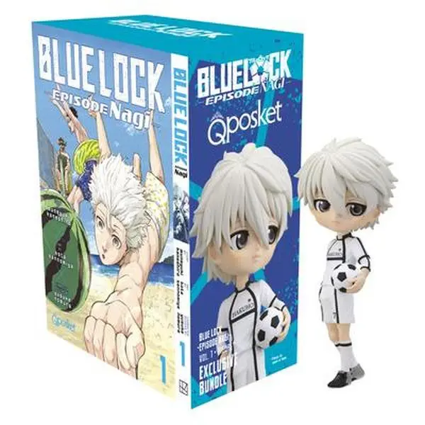 Blue Lock: Episode Nagi 1 + Exclusive Banpresto's Q Posket Line Kota Sannomiya Figure, Anime & Manga Mixed Media Product for Blue Lock Fanatic, 8.3" h x 6" l x 4.4" w Anime Collectible Figure