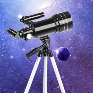 Astronomical Telescope, 1 Set High Definition Telescope with Tripod, Outdoor Camping Telescope, Suitable for Indoor Stargazing & Balcony Moon Viewing