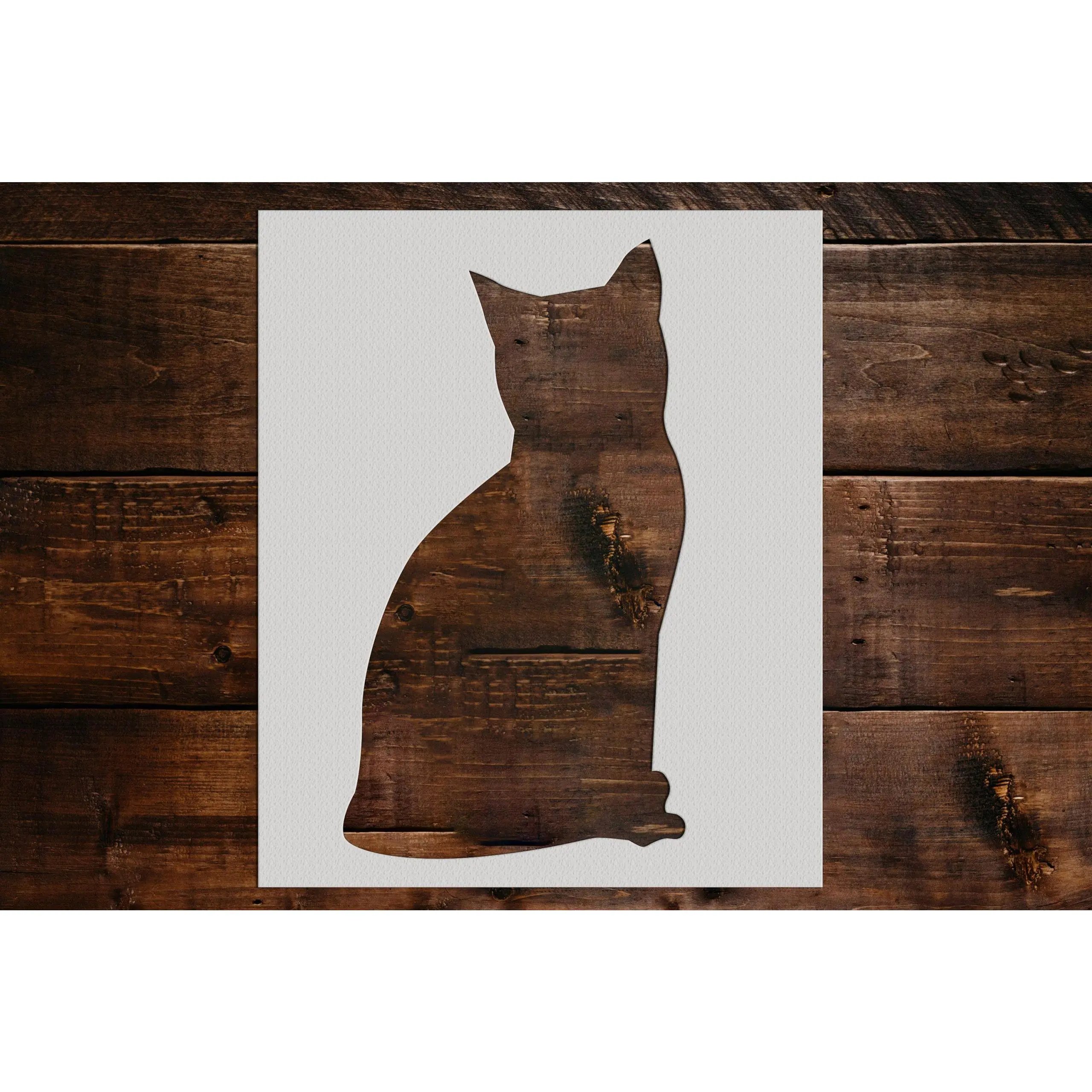 Cat Stencil - Art and Wall Stencil