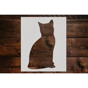 Cat Stencil - Art and Wall Stencil