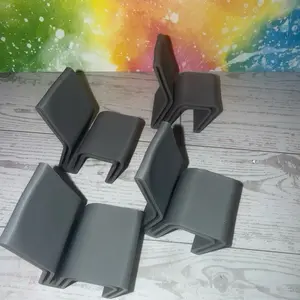 3D Printed Miniature Chair Set (Set of 4) – Modern Dollhouse-Scale Display Furniture