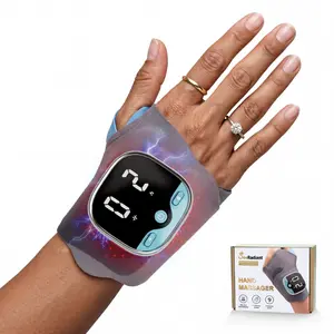 Sooradiant Electric  EMS Pulse Hand Massager with Heat, Hands-Free Wrist Wrap Design, Lightweight Portable Massager for Daily Use & Sports, Universal Fit for Left & Right Wrist, Mother's Day Gift