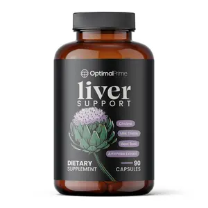 Optimal Prime Premium Adult Liver Detox, Cleanse, & Repair Support Supplement - Milk Thistle, Artichoke, Beetroot, Zinc, Choline