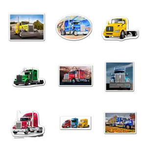 Kenworth Pack 9 PCS Sticker Vinyl, Art Car Wall Kid Phone Book Stickers, Funny Sticker Decal Decor
