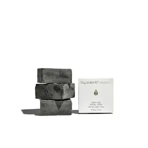 by valenti ORGANICS Black Clay Facial Soap Cleansing Bar - Italian Skincare