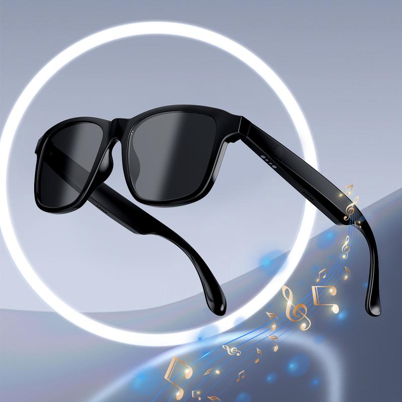 Smart Glasses Listenable Songs,Wireless Headphone Smart Glasses for Mobile Phone,200H Standby Time Long Battery, Athletic/Outdoor UV Protection and Voice Control Audio Charging Earbuds, Summer, Waterproof