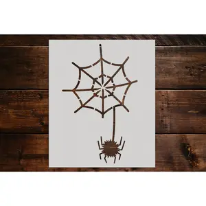 Spider and Spider Web Stencil - Art and Wall Stencil