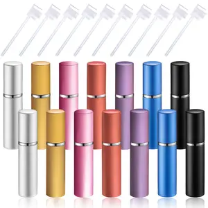 5ml Travel Perfume Spray Bottle, 24pcs/set Portable Refillable Perfume Bottle with Refill Pump, Perfume Dispenser Tool for Travel, Makeup, Makeup Container Set