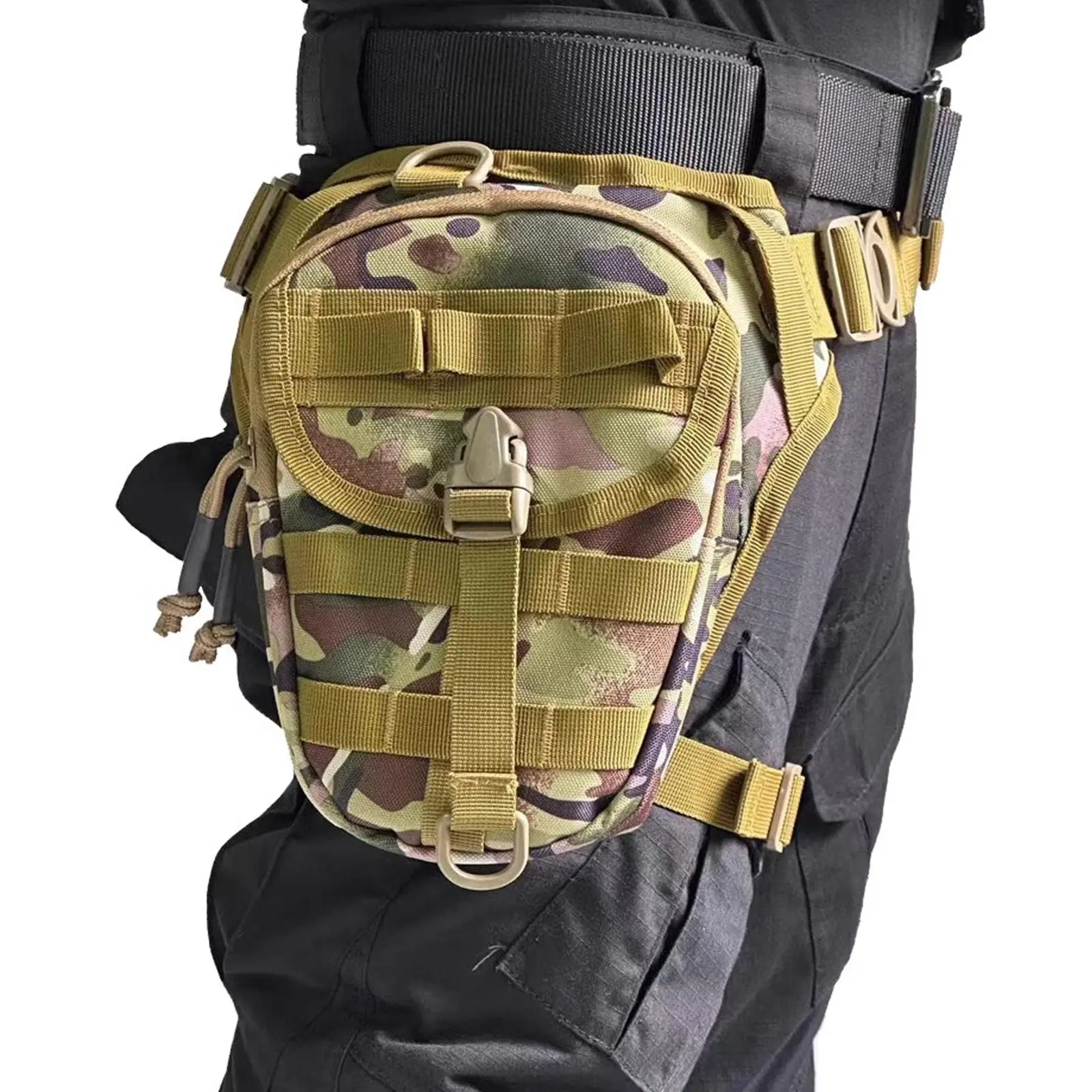 Multifunctional Waist Bag Camouflage Sports Hiking Accessories Cycling Motorcycle Shoulder Bag, Outdoor Fishing Lure Bag, Unisex Casual Tool Bag