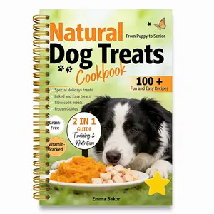 Doggy Homemade Nutrition Menu, 8.3x5.5 Inch Spiral Notebook, Easy Baking Snacks, Slow Cook Cooking, Frozen Snack Recipes, Portable Recipe Book, Easy Prep