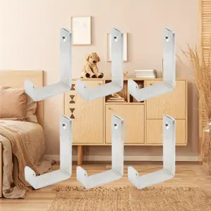 6pcs Set of Brushed Single Hole Hooks, Indoor and Outdoor Wall Hooks, Towel Towels, Hat Key Hooks, Easy To Install, Wall Mounted, Suitable for Home Kitchens, Restaurants, Bathrooms Organiser No-Drill Suction Bathroom Hooks