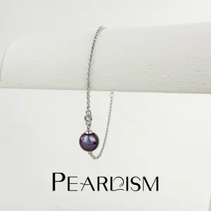 【Live】PEARLISM Dainty Everyday Edison Pearl Bracelet | 8-9mm, 925 Silver Hypoallergenic Minimalist-AFEB005