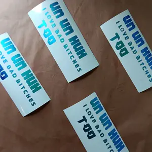 I Love Bad B's Too Decals - Assorted Designs for Personalization, Ideal for Fans and Supporters
