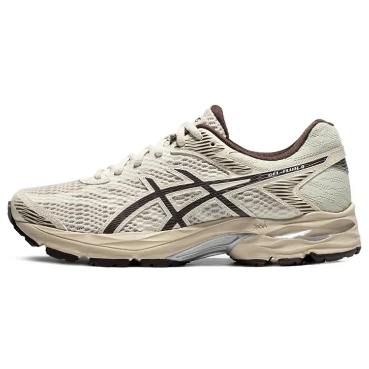 Women's Asics Gel Flux 4 Casual Sneaker - Cream Brown, Round Toe, Low Top, All Seasons, New Condition, Walking Shoes, Style 1012A523-202, Closed-Toe Women's Footwear, Gel Flux 4 Cream Brown