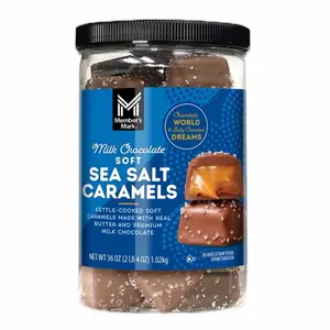 Member’s Mark Chocolate Sea Salt Caramels Variety Pack – Dark & Milk Chocolate, 36 oz Each