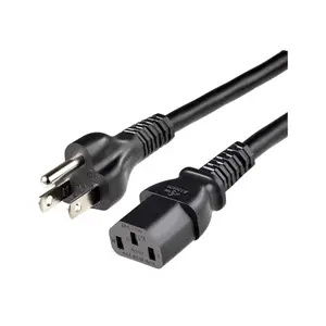 Amazon Basics PC Power Cord, 25 feet, AC Power Cord for Monitor, Computer,