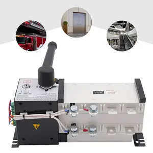 Automatic Transfer Switch 250A 110V CCQ4 4P Backup Power Supply for Hospital Factory Building Emergency Power Changeover Generator Switch Black