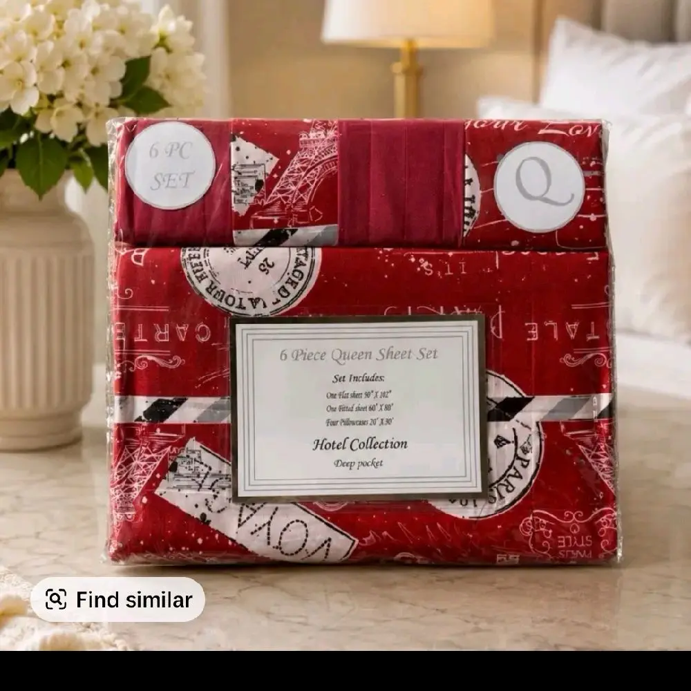 6 pieces  bedsheets