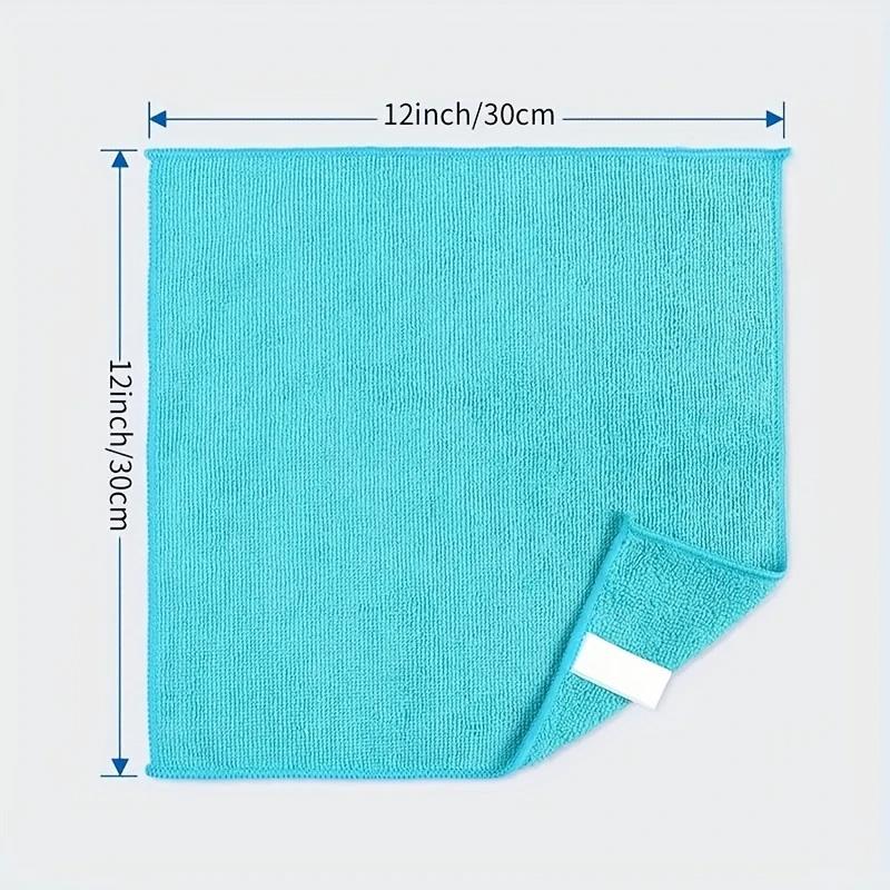 [Clearance Sale] Double-Layer Microfiber Cleaning Cloths - Reusable, Washable & Long-Lasting Household Essentials, Lint-Free, Scratch-Safe, Soft, Ultra-Absorbent, Quick-Dry, Assorted Colored, 9.84x9.84in Multiple Sets (10/20/30/50pcs) for Kitchen/Bath
